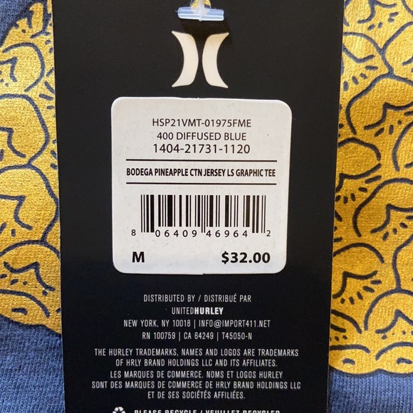 NWT Hurley long sleeve - Picture 3 of 3